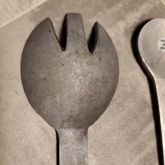 Vintage Aluminum Spoon & Fork Set - Picture 8 of 9